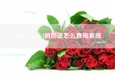 吉林消防证怎么查询系统