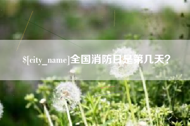 吉林全国消防日是第几天？
