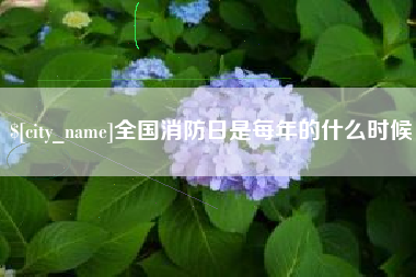 吉林全国消防日是每年的什么时候