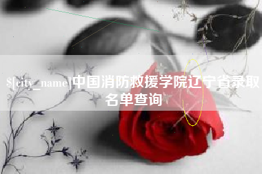 吉林中国消防救援学院辽宁省录取名单查询
