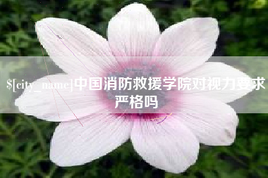 吉林中国消防救援学院对视力要求严格吗