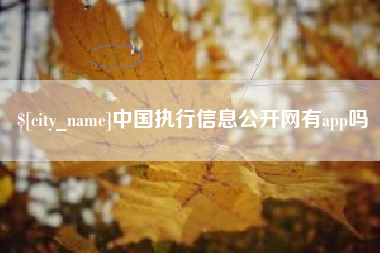 吉林中国执行信息公开网有app吗