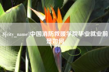 吉林中国消防救援学院毕业就业前景如何