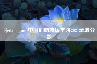 吉林中国消防救援学院2021录取分数