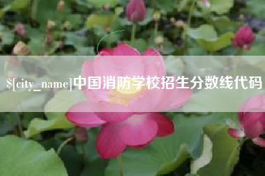 吉林中国消防学校招生分数线代码