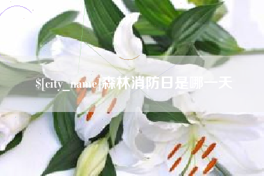 吉林森林消防日是哪一天