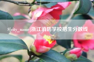 吉林浙江消防学校招生分数线