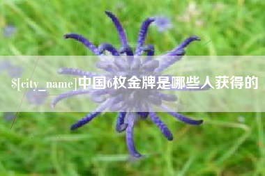 吉林中国6枚金牌是哪些人获得的