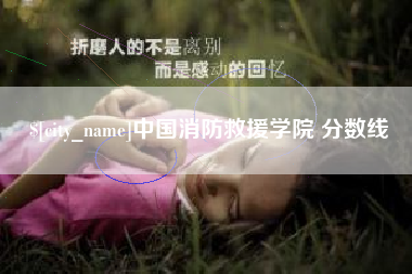 吉林中国消防救援学院 分数线