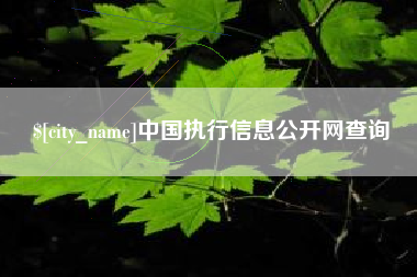 吉林中国执行信息公开网查询