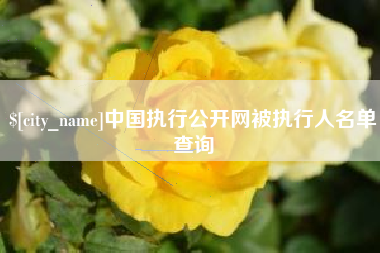 吉林中国执行公开网被执行人名单查询
