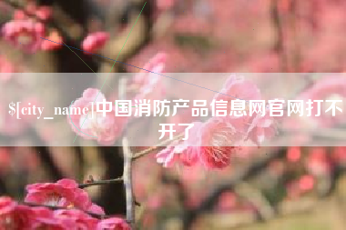 吉林中国消防产品信息网官网打不开了