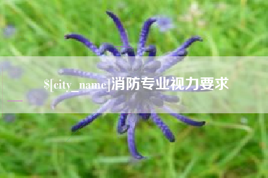 吉林消防专业视力要求