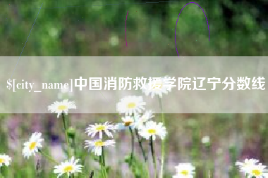 吉林中国消防救援学院辽宁分数线