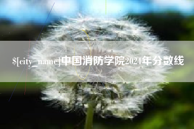 吉林中国消防学院2024年分数线
