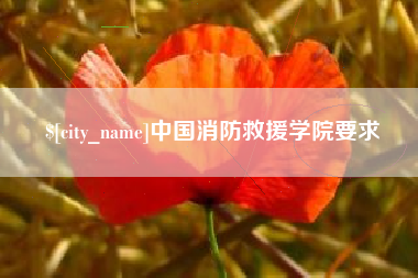 吉林中国消防救援学院要求
