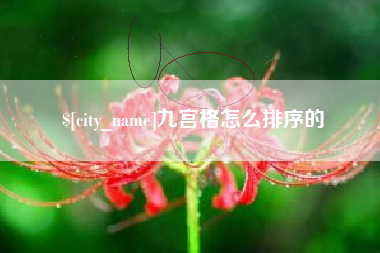 吉林九宫格怎么排序的