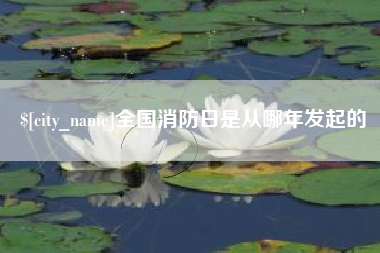 吉林全国消防日是从哪年发起的