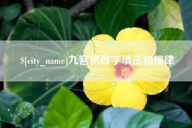 吉林九宫格数字填法和规律