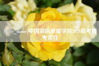 吉林中国消防救援学院2020高考报考条件