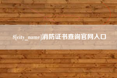 吉林消防证书查询官网入口