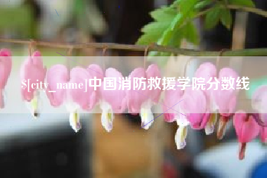 吉林中国消防救援学院分数线